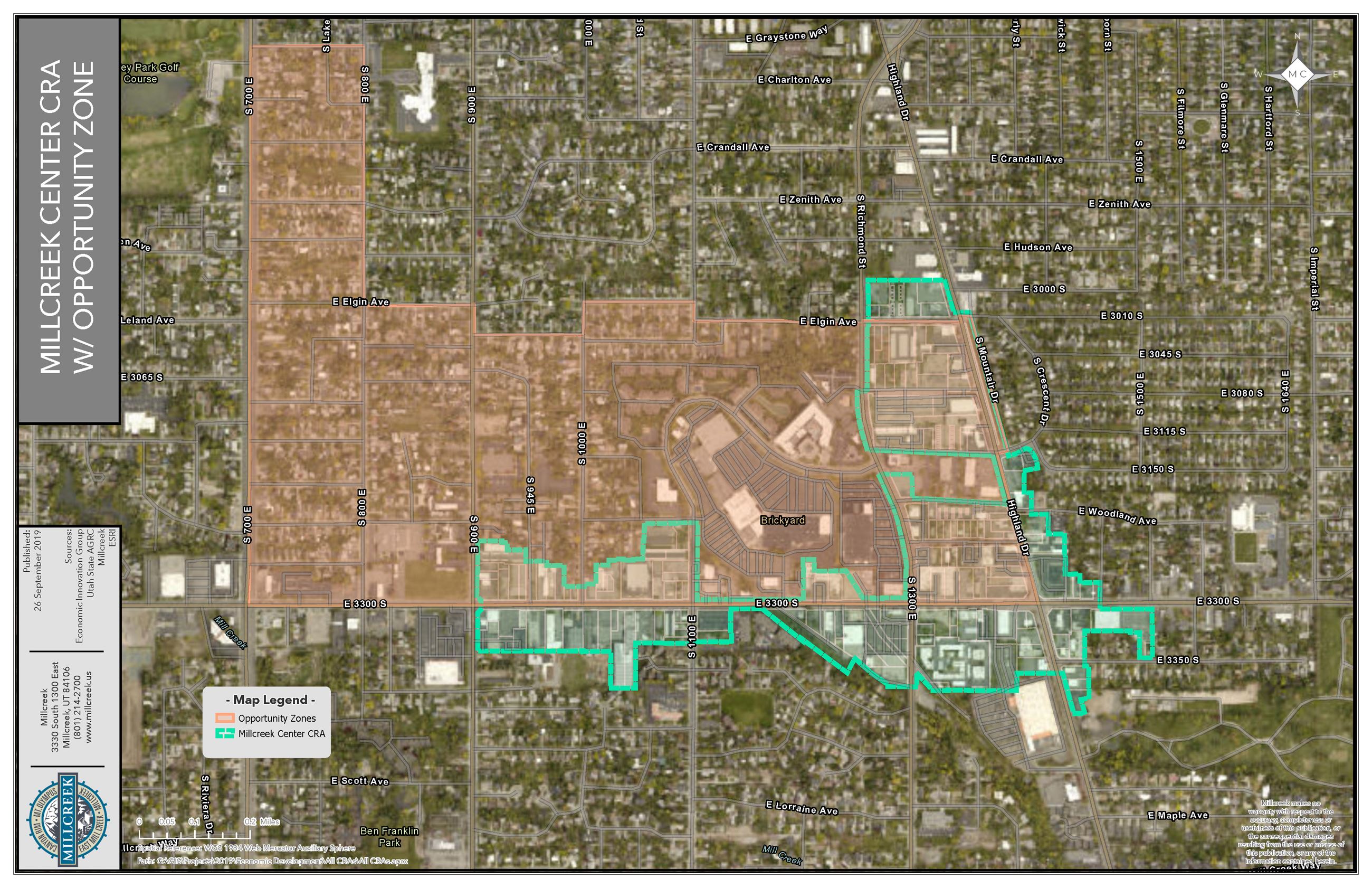 ANSI - Tabloid (11x17) - Millcreek Center with Opp Zones