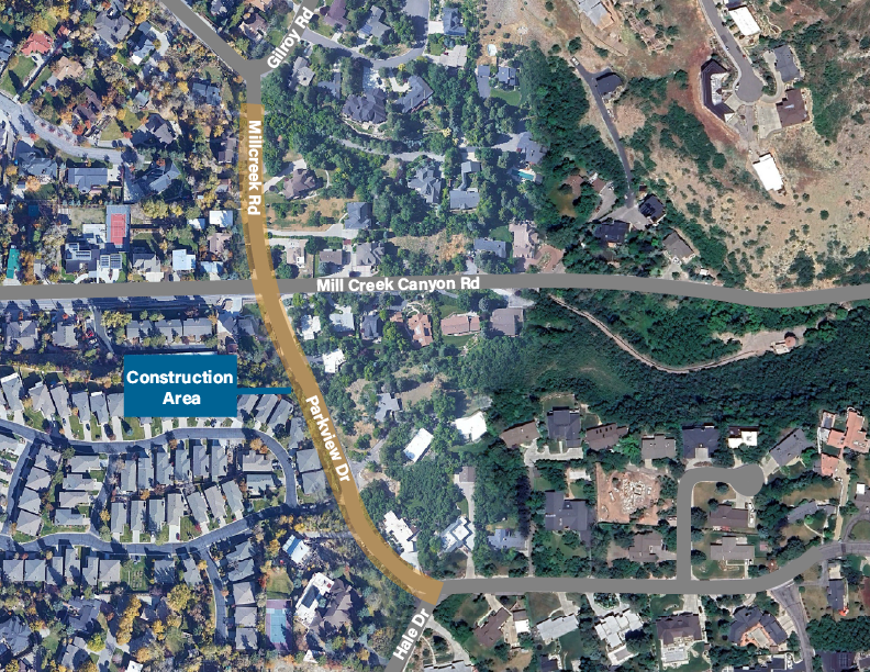 Parkview Dr Construction Zone